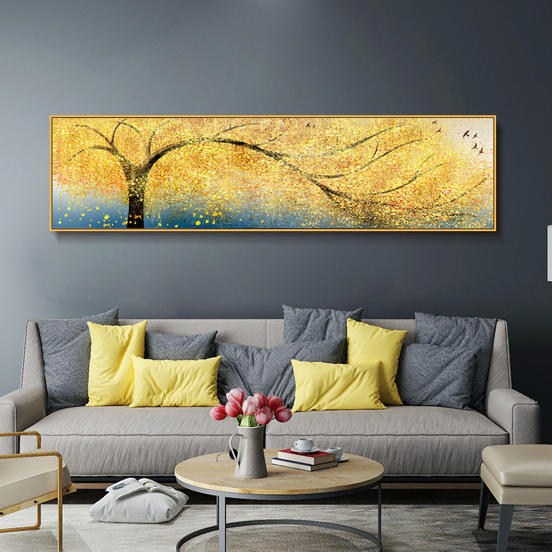 钻石绣2024年新款满钻现代轻奢点钻十字绣客厅发财树横版背景墙,居家布艺,钻石绣,淘宝优惠券,粉丝福利购,淘宝优惠卷