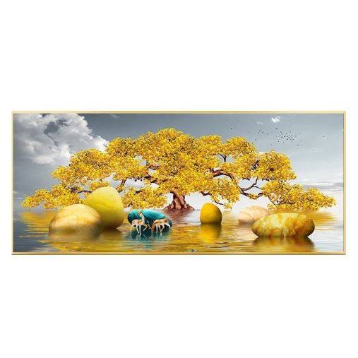 钻石绣2024年新款满钻发财鹿钻石画轻奢玄关十字绣竖版北欧客厅大,居家布艺,钻石绣,淘宝优惠券,粉丝福利购,淘宝优惠卷