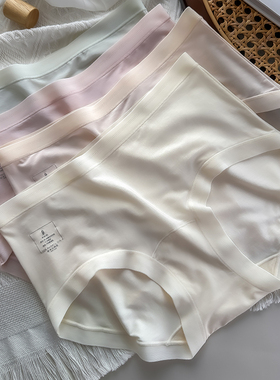 80支莫代尔内裤女生100%桑蚕丝加长裆7A抑菌裆中腰无痕2025年新款
