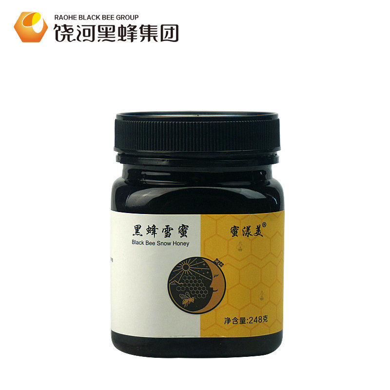 饶河东北黑蜂紫椴雪蜜248克便携包装农家自产蜂蜜纯正天然结晶蜜
