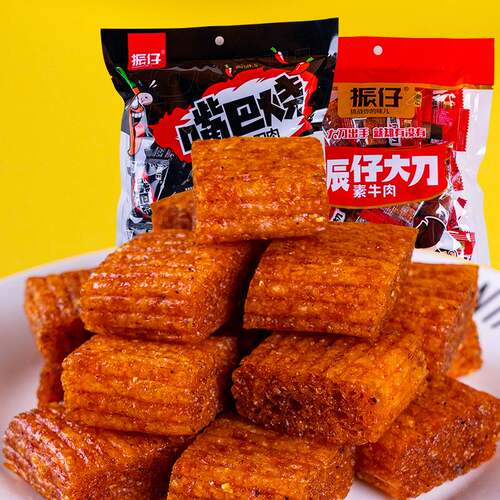 振仔大刀肉辣条儿时90后怀旧素肉大礼包嘴巴烧小零食小吃袋装散装