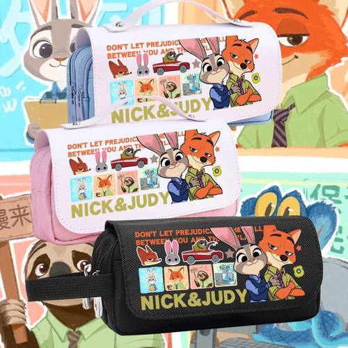 卡通朱迪文具盒可爱二次元笔袋学生大容量疯狂文具动物城周边