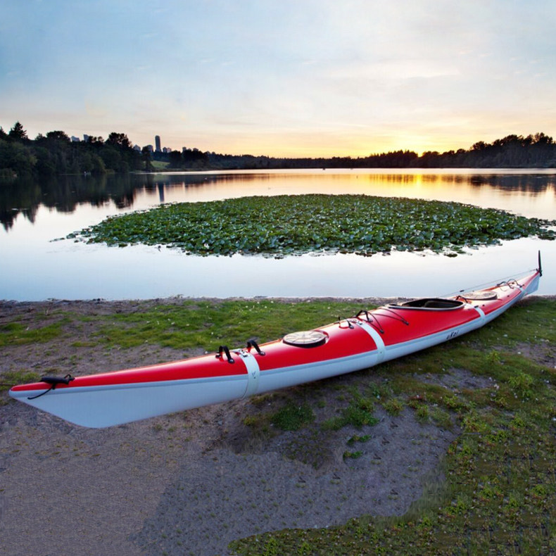 特价包邮玻璃钢皮划艇  车载式单人冲锋舟 分体式高档海洋皮划艇
