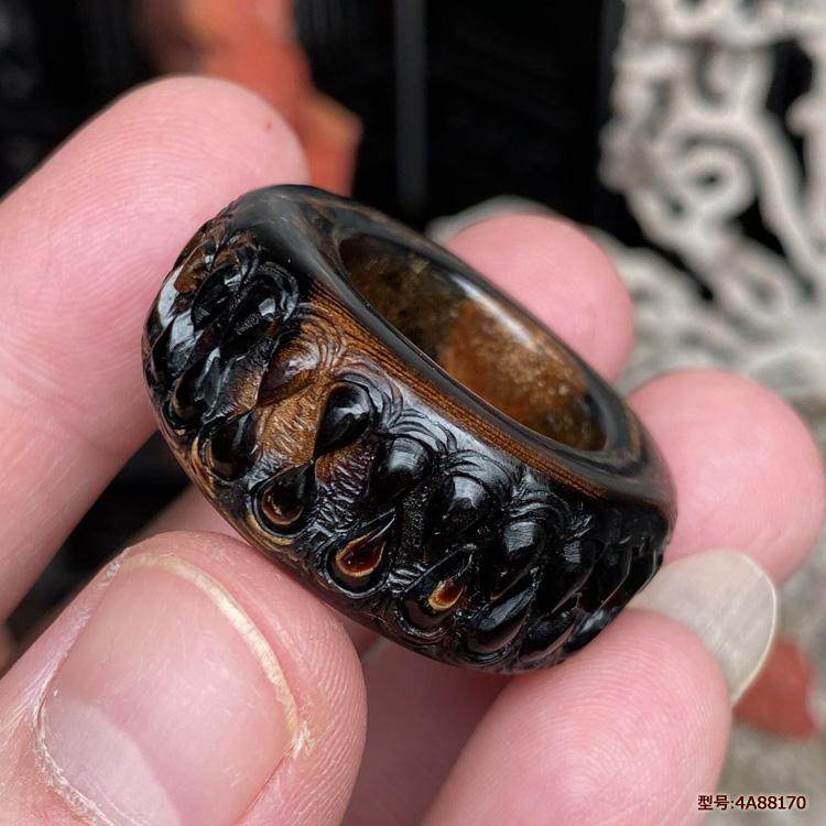 保真天然正品海柳活柳戒指扳指男款送礼文玩指环拇指手工精雕吞噬,饰品/流行首饰/时尚饰品新,戒指/指环,淘宝优惠券,粉丝福利购,淘宝优惠卷