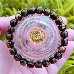 天然活柳海柳血柳手串文玩男女情侣桶珠小六佛珠山水纹8X8mm 包邮