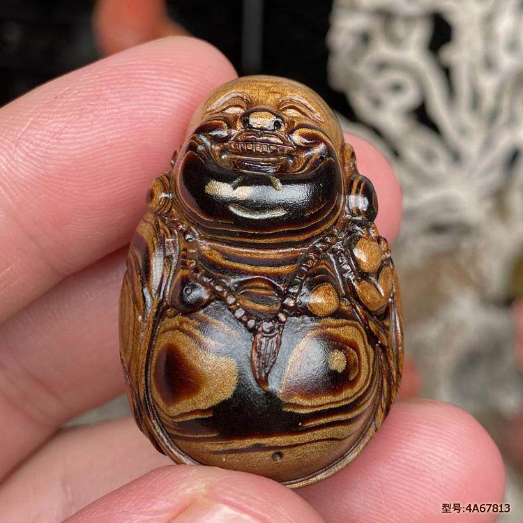 弥勒佛笑佛神木阁海柳多宝吊坠