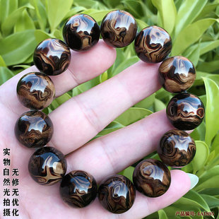 天然海柳手串男女情侣文玩圆珠手链多宝佛珠念珠收藏1.8cmX纹 包邮