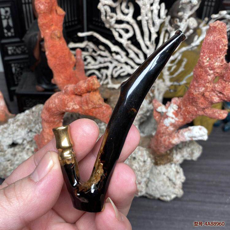 天然海柳烟嘴烟斗老式传统造型