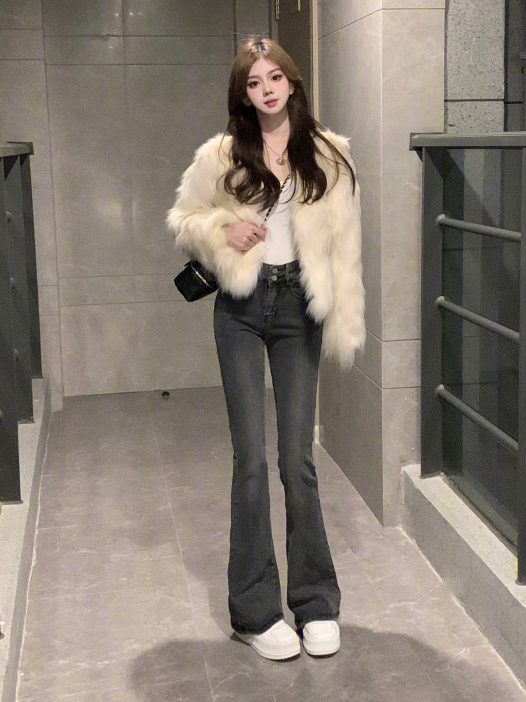 微喇裤长裤适中弹力牛仔2025秋季