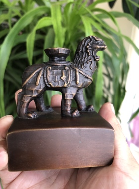 沧州狮子王玺 沧州铁狮子摆件