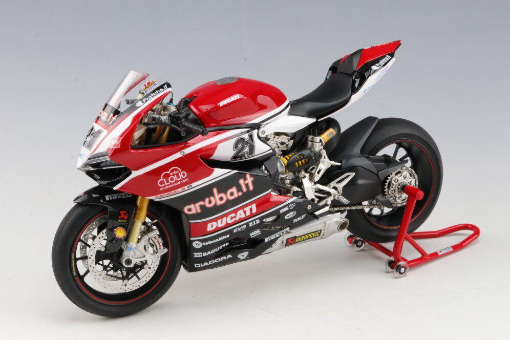 【模匠】田宫14132 杜卡迪1199摩托车 改造赛车版 成品代工