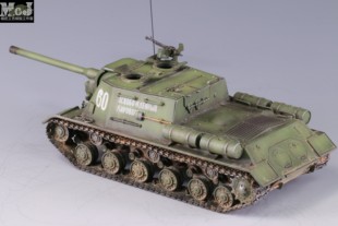 【模匠工艺】六分仪 1/72 苏联ISU122自行火炮 720065 成品代工