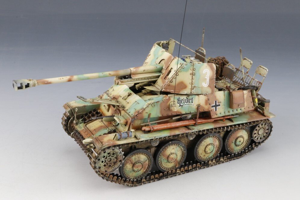 【模匠】1/35田宫35248 德国黄鼠狼iii自行反坦克炮 超改成品代工