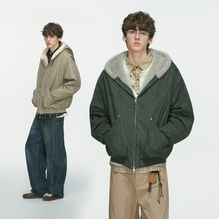 made 棉服男生冬装 美式 加绒加厚座山雕外套男短款 棉衣 冬季 Dream