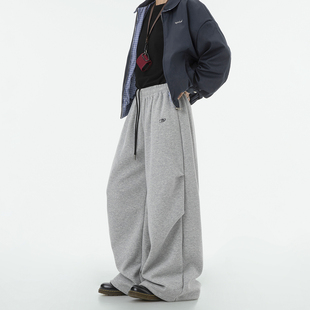 复古褶皱休闲裤 美式 男2025秋季 新款 子 Dream 直筒宽松阔腿裤 made