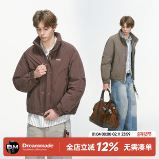Dream made 美式解构cleanfit白鸭绒工装羽绒服男款冬季加厚外套