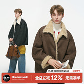 Dream 麂皮绒男生棉服情侣棉衣 冬装 made皮毛一体冬季 加厚外套男款