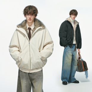 加厚仿狼毛棉服保暖冬装 Dream 冬季 狼王座山雕外套男款 棉袄 made