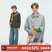 Dream cleanfit休闲无帽上衣 卫衣男春秋季 made美式 复古翻领POLO衫