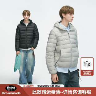 Dream made新国标90白鸭绒排骨羽绒服男冬季轻薄情侣内胆男生外套