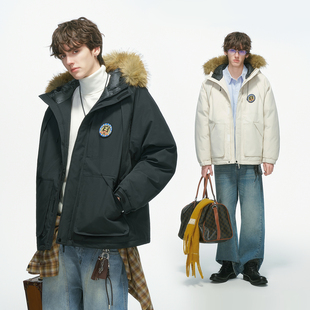 加厚棉衣防风保暖棉服冬装 Dream 冬季 毛领派克服男款 外套 made美式