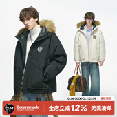made美式 毛领派克服男款 冬季 Dream 加厚棉衣防风保暖棉服冬装 外套