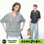 made 松弛感V领物理防晒镂空罩衫 女春季 Dream 长袖 T恤慵懒风上衣