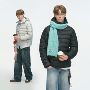 防风轻薄情侣内胆防寒外套 90白鸭绒排骨羽绒服男冬季 Dream made