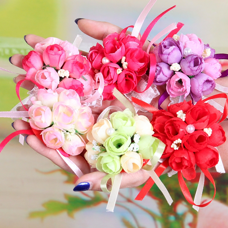 用品姐妹韩式新人道具批發手腕花