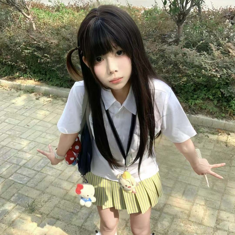 原创jk学生格裙百褶裙学院短裙