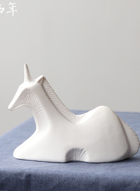 陶瓷动物简约现代风创意工艺品