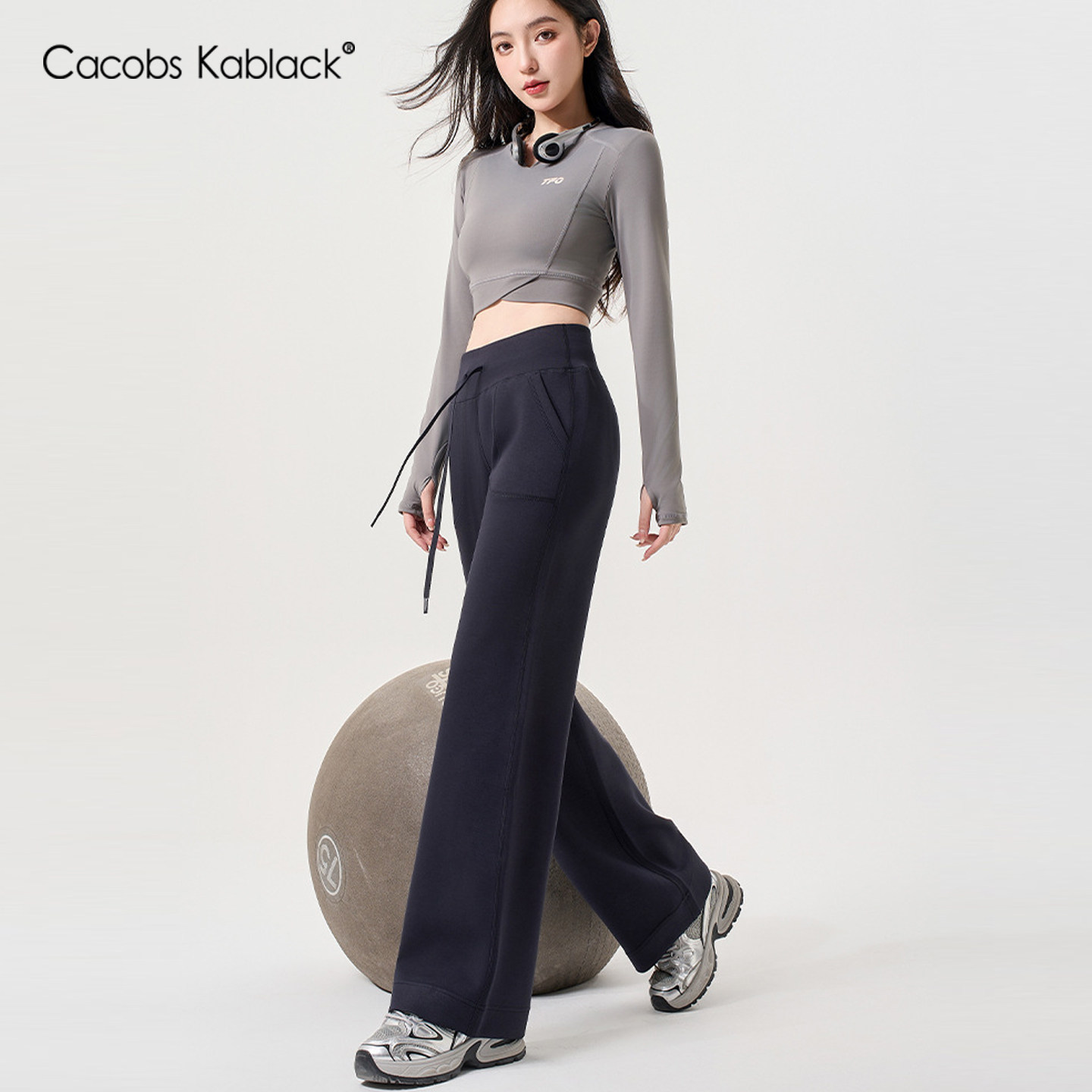 空气女裤子春夏莫代尔高腰丝滑高级垂感显瘦休闲阔腿裤女2026新款