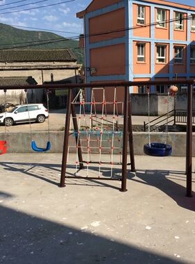 推荐成人儿童户外大型架钢管铁艺金属公园小区幼儿园秋千荡椅玩具
