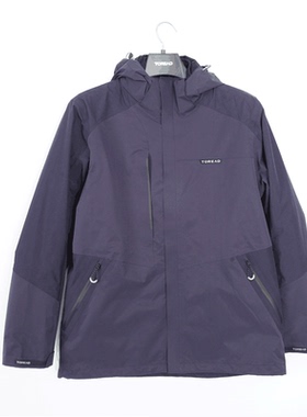 探路者2023秋冬男式三合一防风防水两件套套绒冲锋衣TAWWAL91203