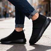 ONE超软走路鞋 黑色跑步鞋 单鞋 超轻跑鞋 飘王P 休闲鞋 男女鞋 走路鞋