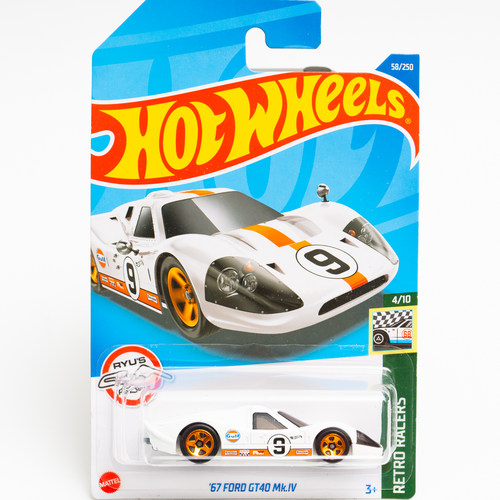 58号 '67 FORD GT40 MK.IV 白色GULF 风火轮