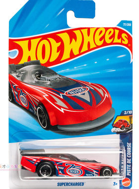 77号 SUPERCHARGED 红蓝色 风火轮 DRAG RACERS系列26D26E