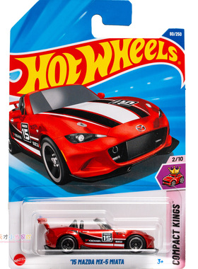 80号 '15 MAZDA MX-5 MIATA 马自达 红色 风火轮
