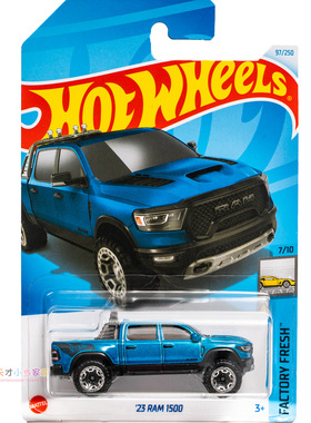 97号 '23 RAM 1500 道奇公羊 蓝色 美泰风火轮 FACTORY FRESH系列