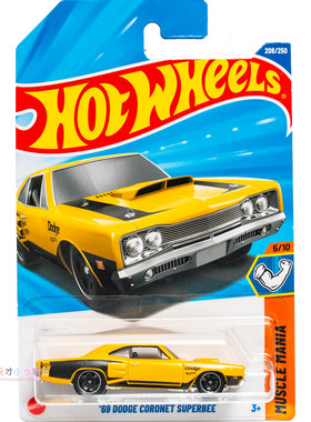 208号 '69 DODGE CORONET SUPERBEE 道奇 黄色 风火轮