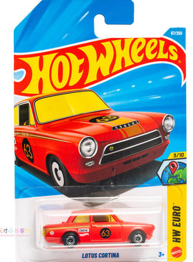 67号 LOTUS CORTINA 路特斯 红色 风火轮 HW EURO系列26C