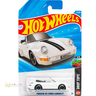 TURBO CABRIOLET DROP PORSCHE TOP 风火轮 911 白色 52号 保时捷