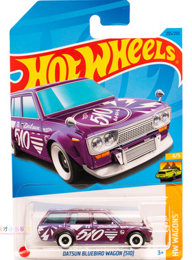 235号 DATSUN BLUEBIRD WAGON[50] 达特桑 紫色 美泰风火轮 HW WA