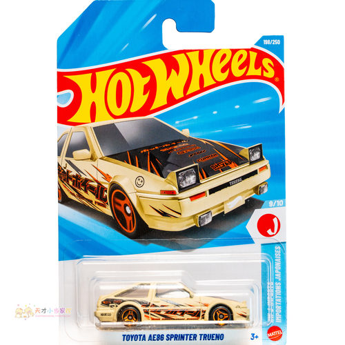 198号 TOYOTA AE86 SPRINTER TRUENO 丰田 黄色 风火轮 HW J-IMPO