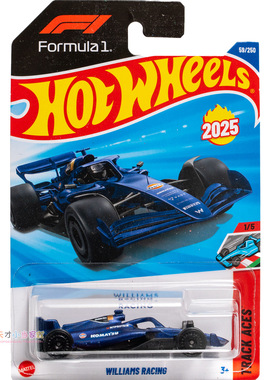 59号 WILLIAMS RACING 威廉姆斯F1 蓝色 风火轮 TRACK ACES系列25