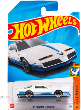 180号 '84 PONTIAC FIRBIRD 庞蒂克 白色 美泰风火轮 MUSCLE MANI