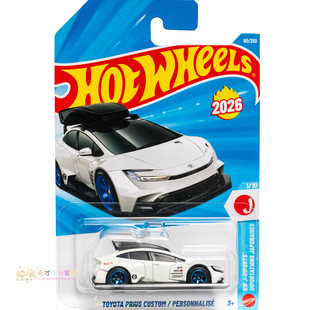 60号 TOYOTA PRIUS CUSTOM 丰田普锐斯 有车顶行李箱 白色 风火轮