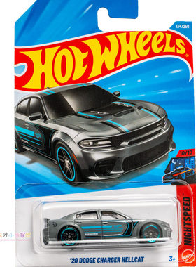 134号 '20 DODGE CHARGER HELLCAT 道奇地狱猫 深灰色 风火轮 NIG