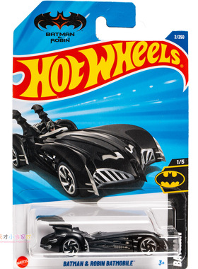 2号 BATMAN AND ROBIN BATMOBILE 蝙蝠侠 黑色 风火轮 BATMAN系列
