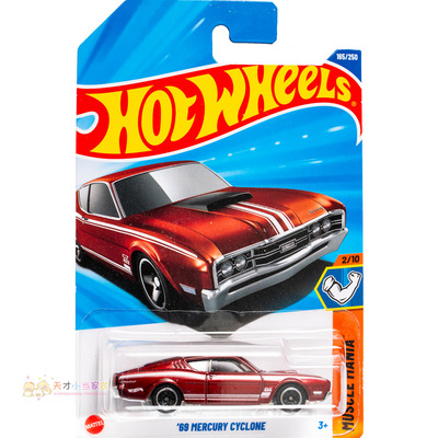 165号 '69 MERCURY CYCLONE 水星 红色 风火轮 MUSCLE MANIA系